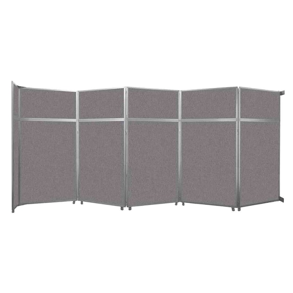Versare Operable Wall Folding Room Divider 19'6" x 8'5-1/4" Slate Fabric 1070519 - main
